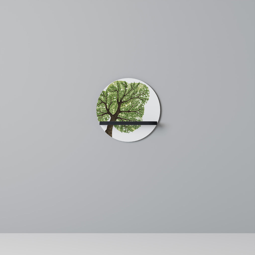 Étagère d'art ronde WILDERNESS DASH en finition noire