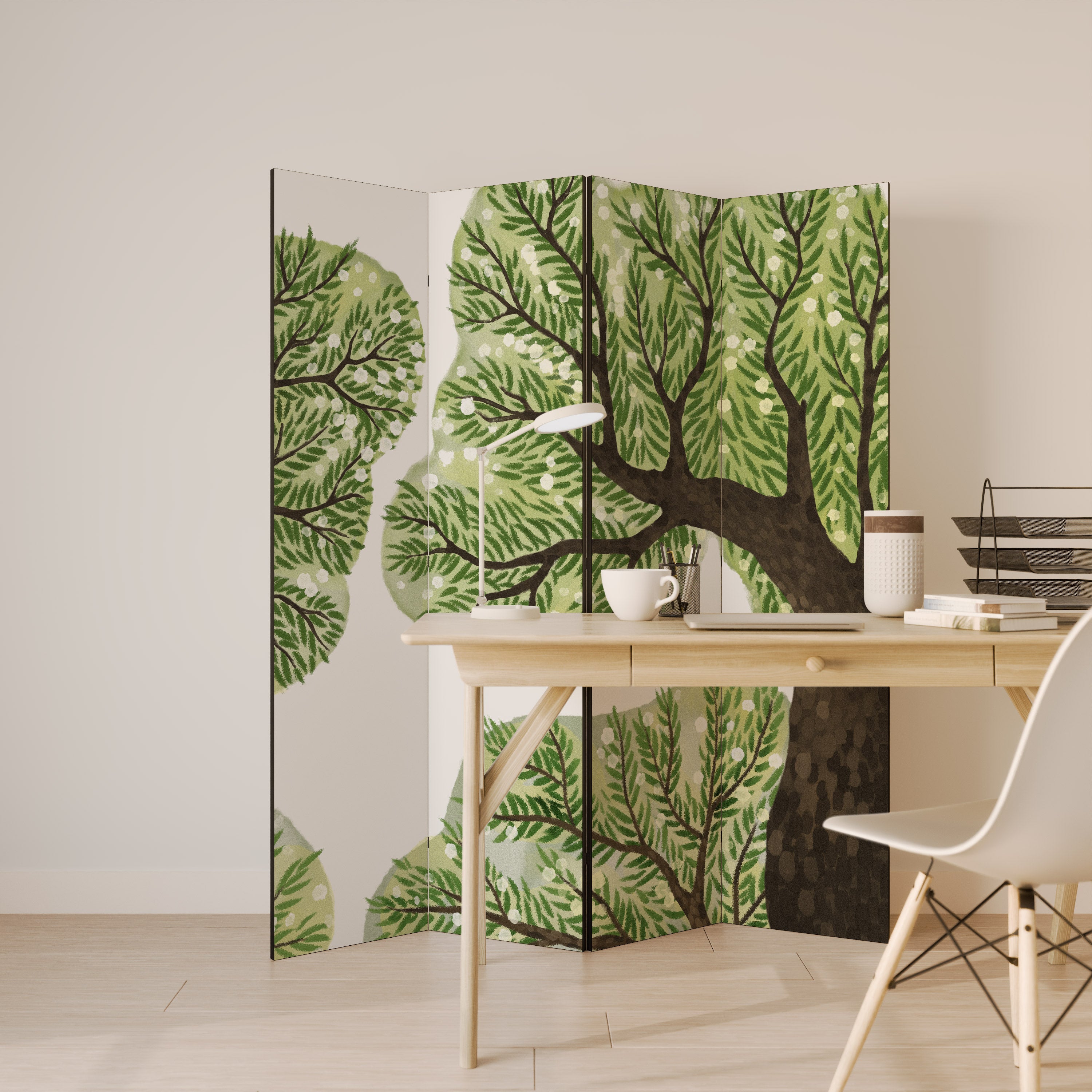 WILDERNESS DASH 4-Panel Room Divider