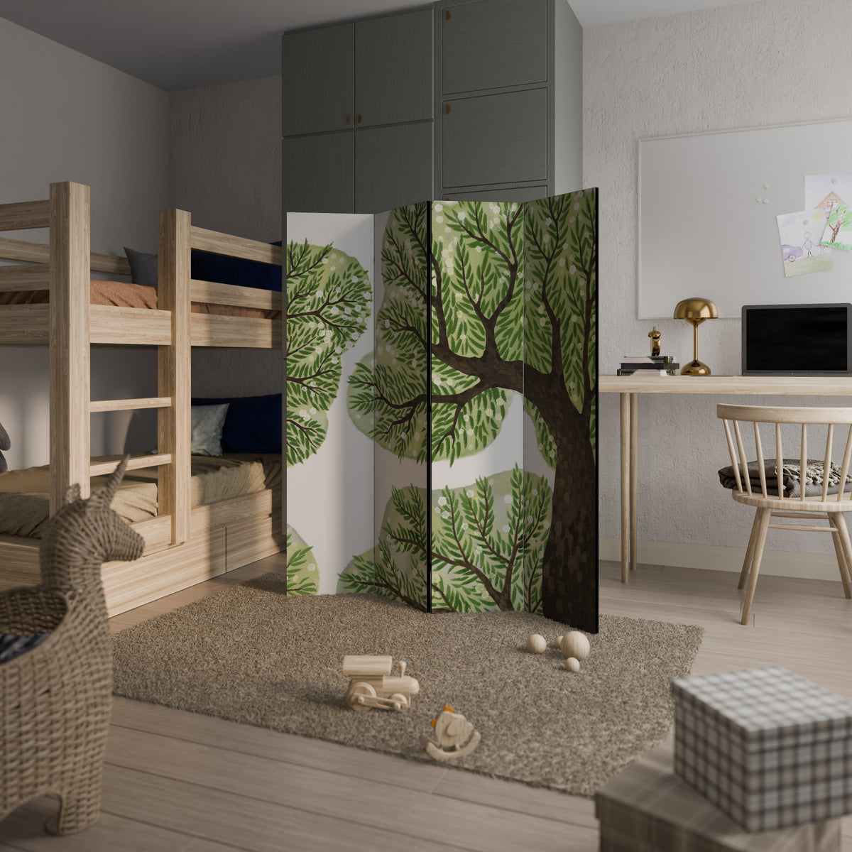 WILDERNESS DASH 4-Panel Room Divider