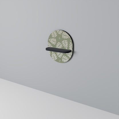 LEAVES ON GREEN Art Shelf