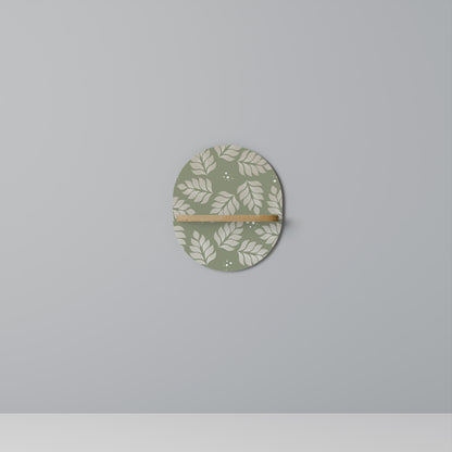 LEAVES ON GREEN Art Shelf