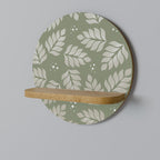 LEAVES ON GREEN Art Shelf