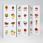 FRUIT LESSON 6-Panel Room Divider