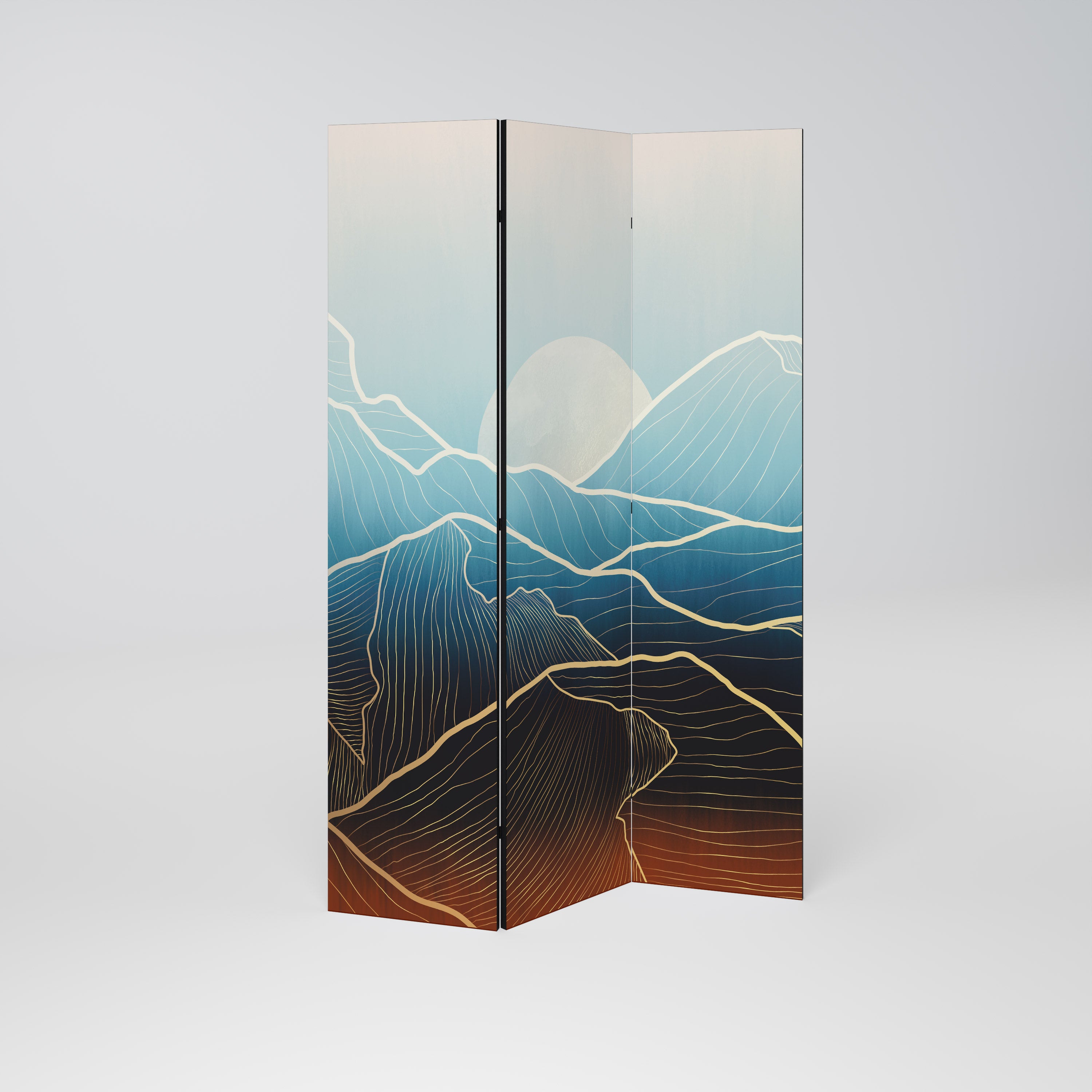 LUNAR SECRETS 3-Panel Room Divider
