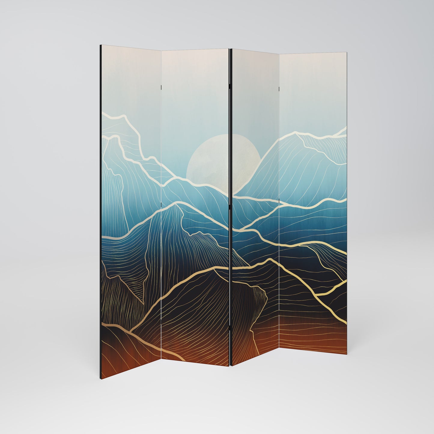LUNAR SECRETS 4-Panel Room Divider