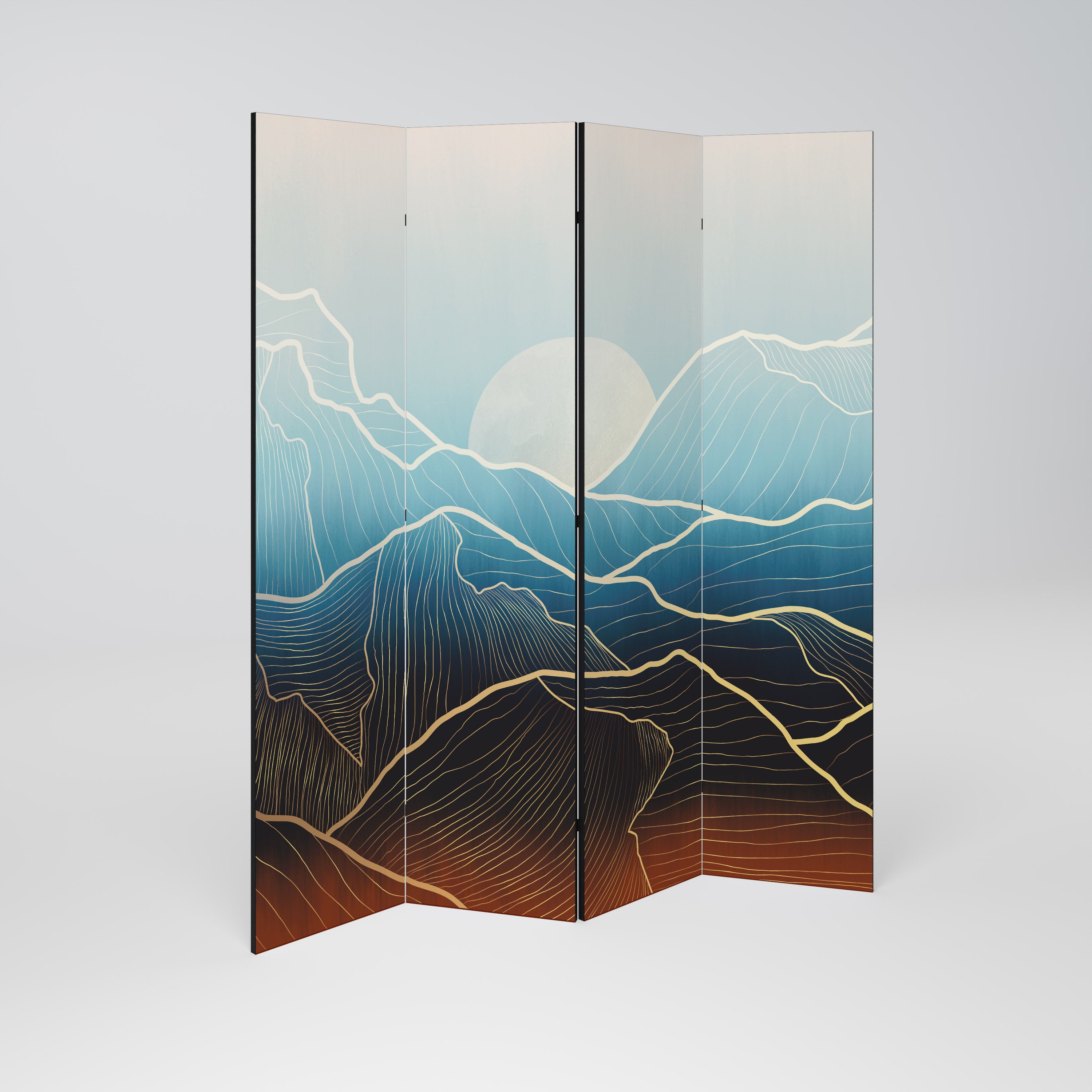 LUNAR SECRETS 4-Panel Room Divider