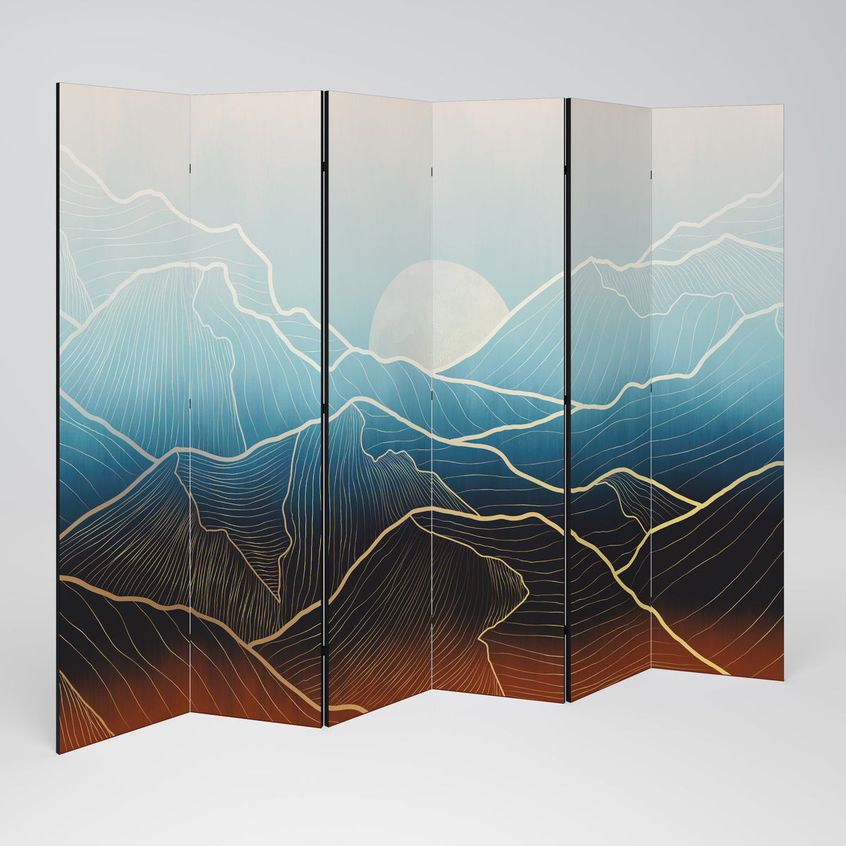 LUNAR SECRETS 6-Panel Room Divider