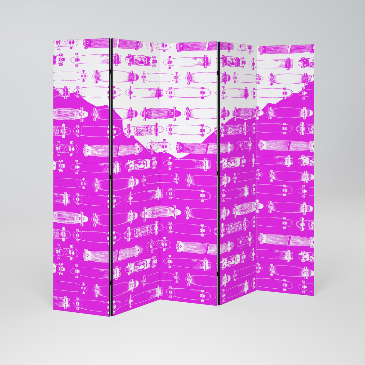 SKATEBOARD MAGENTA 5-Panel Room Divider