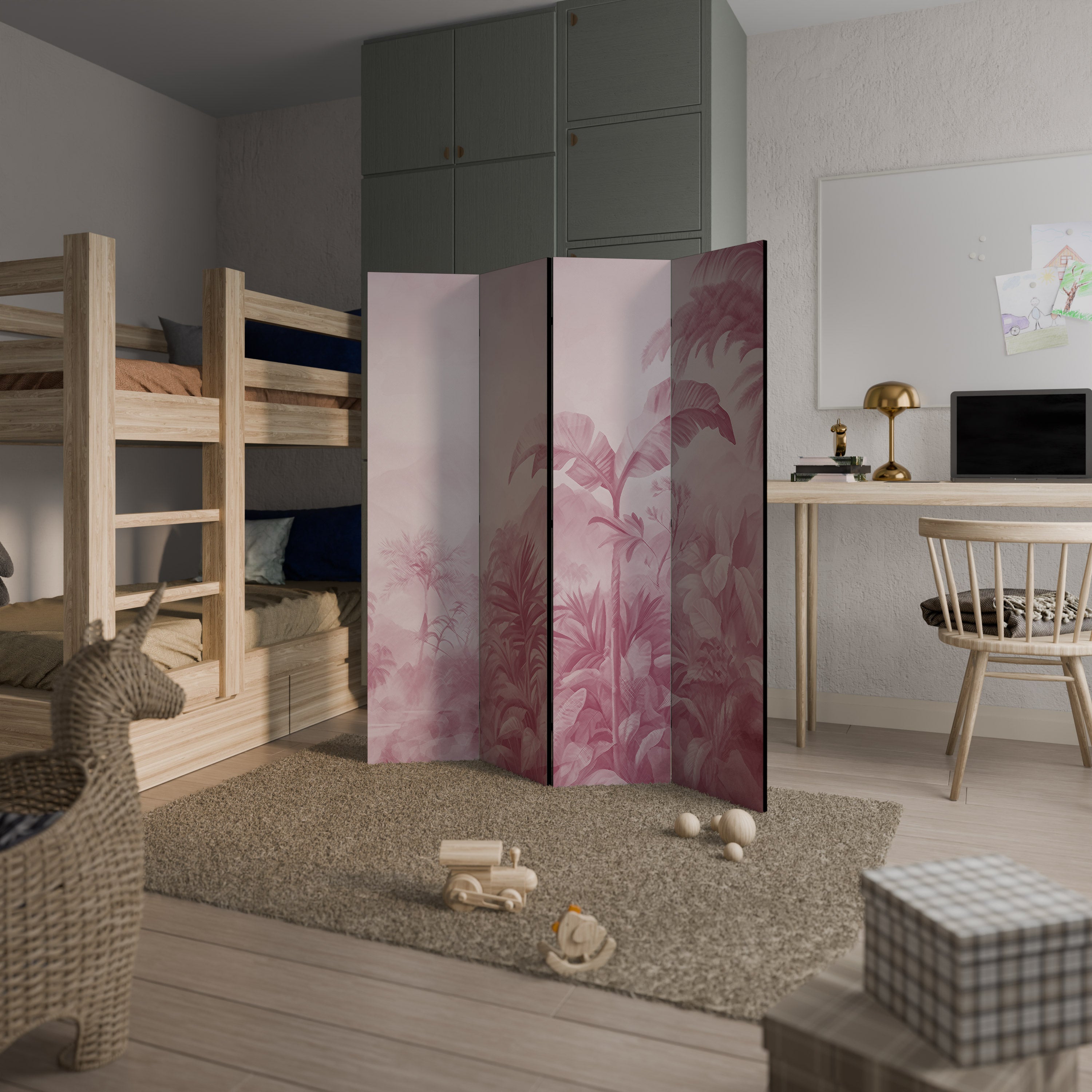SWEET TROPICS 4-Panel Room Divider