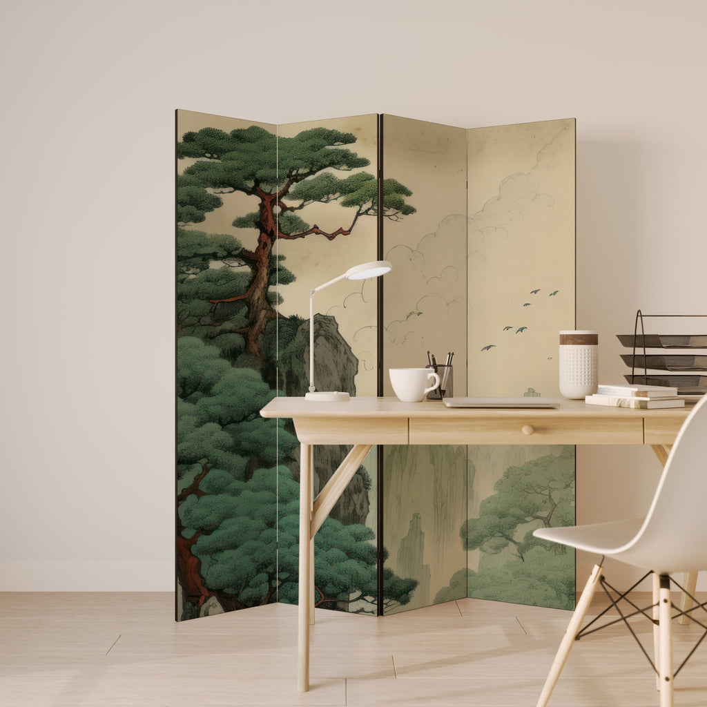 Paravent décoratif à 4 panneaux VERDURE ABYSS