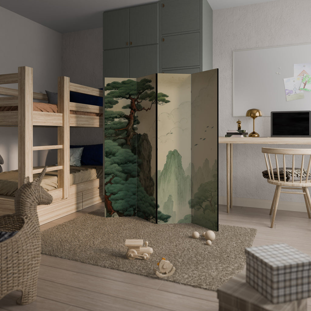 Paravent décoratif à 4 panneaux VERDURE ABYSS