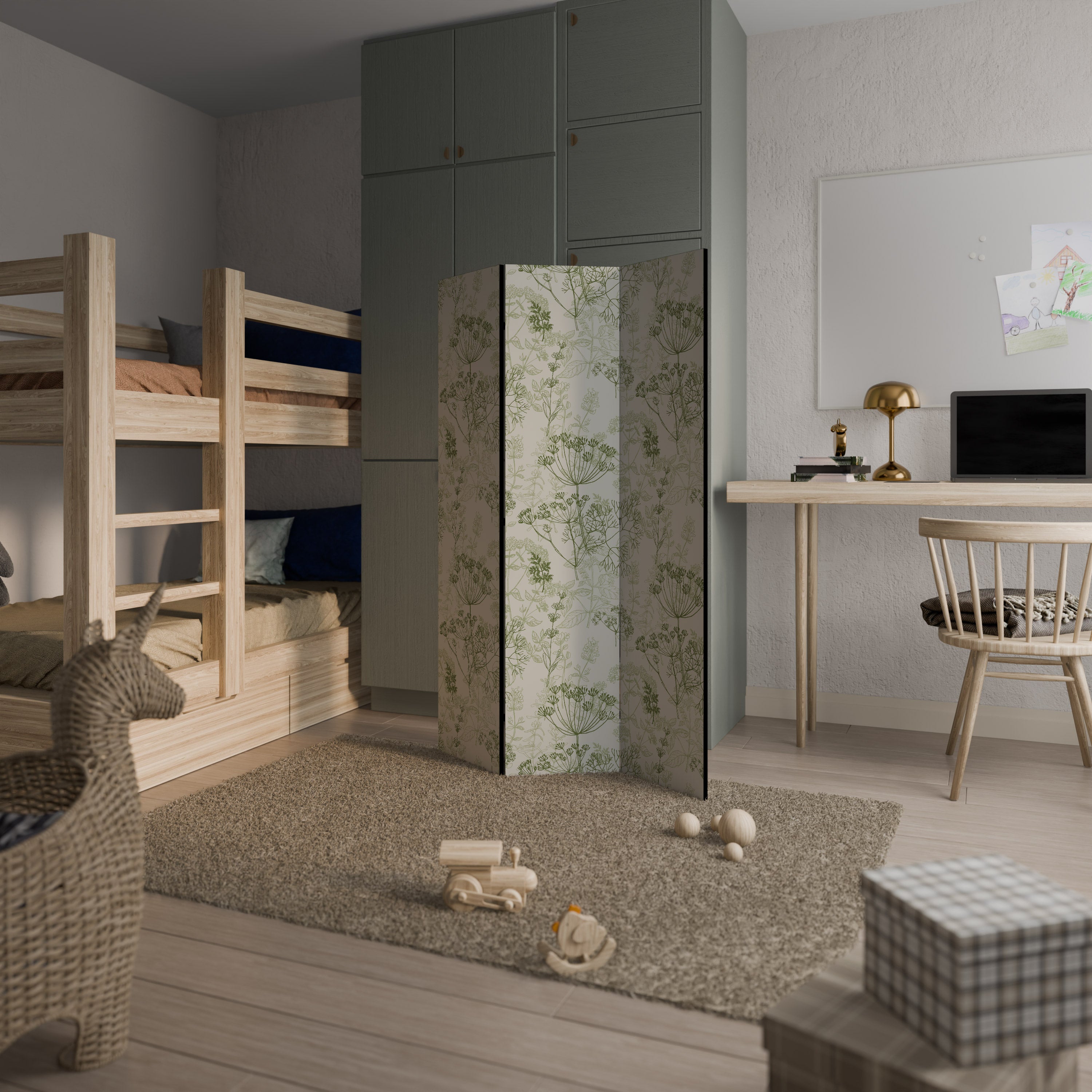 FENNEL BALDACHIN 3-Panel Room Divider