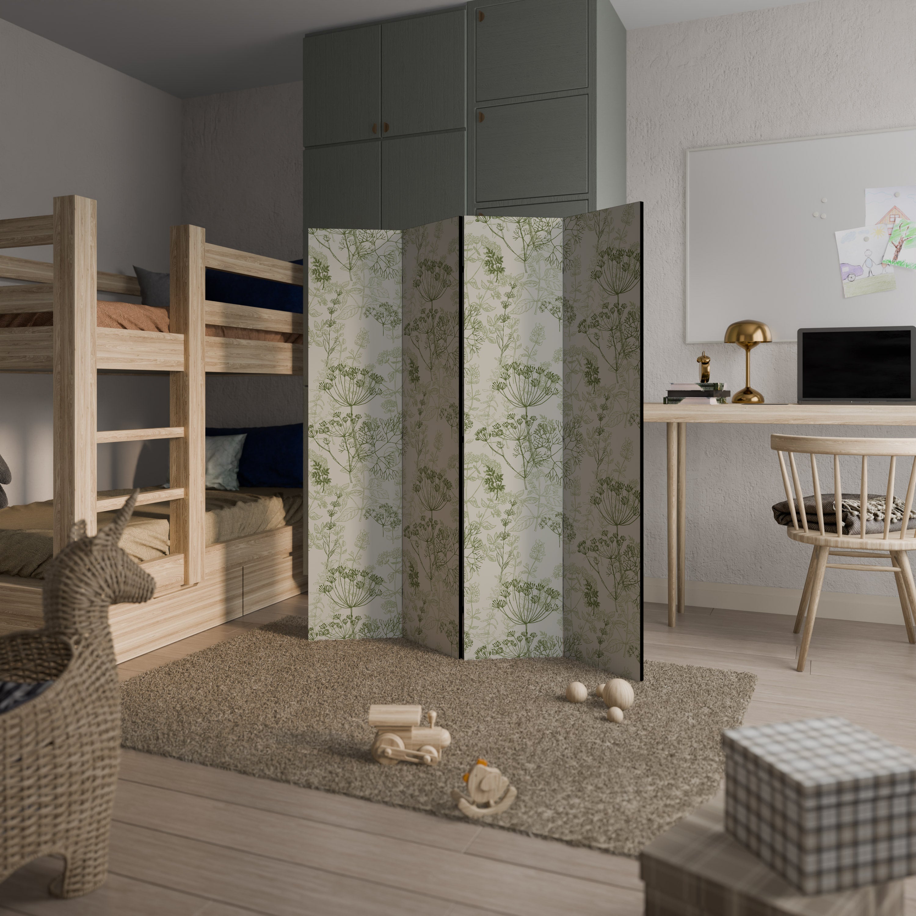 FENNEL BALDACHIN 4-Panel Room Divider