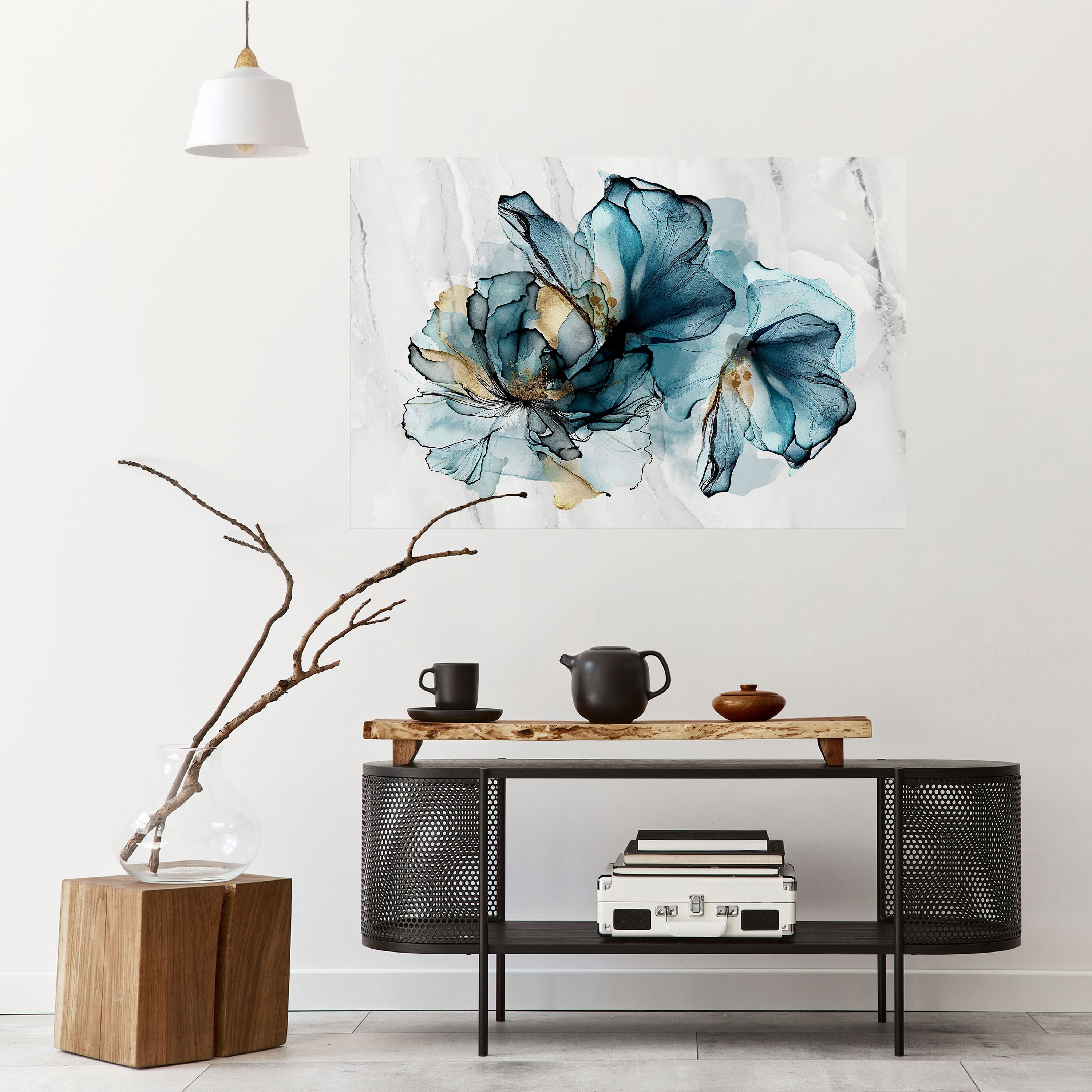 Affiche horizontale autocollante ÉLÉGANTE AQUARELLE