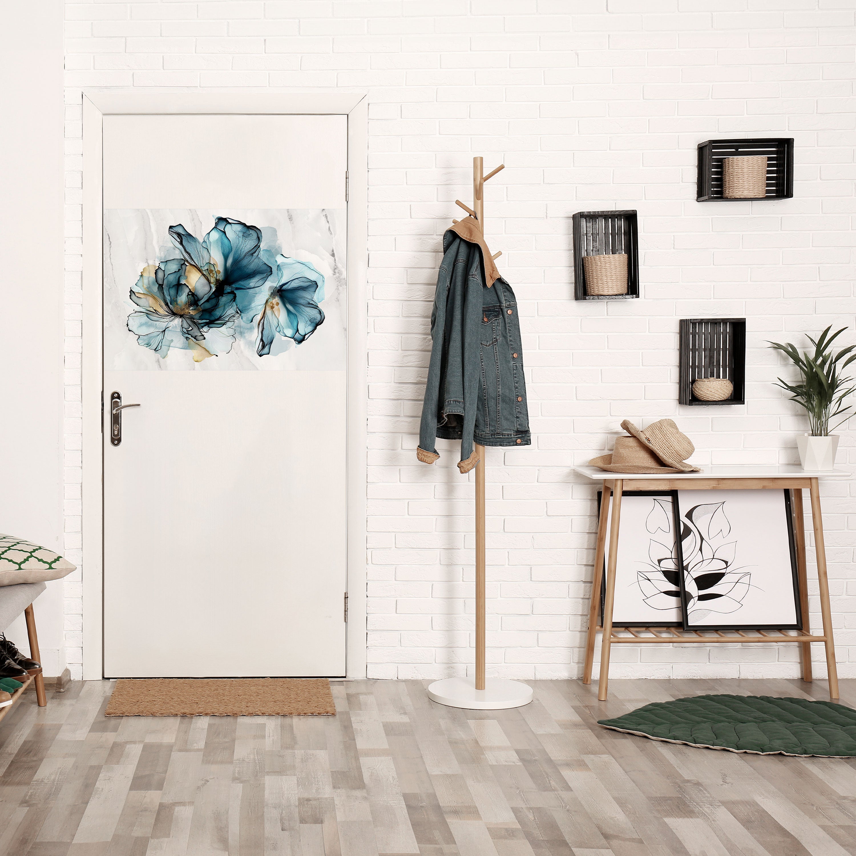 Affiche horizontale autocollante ÉLÉGANTE AQUARELLE