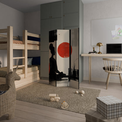 RED SUNSATION 3-Panel Room Divider