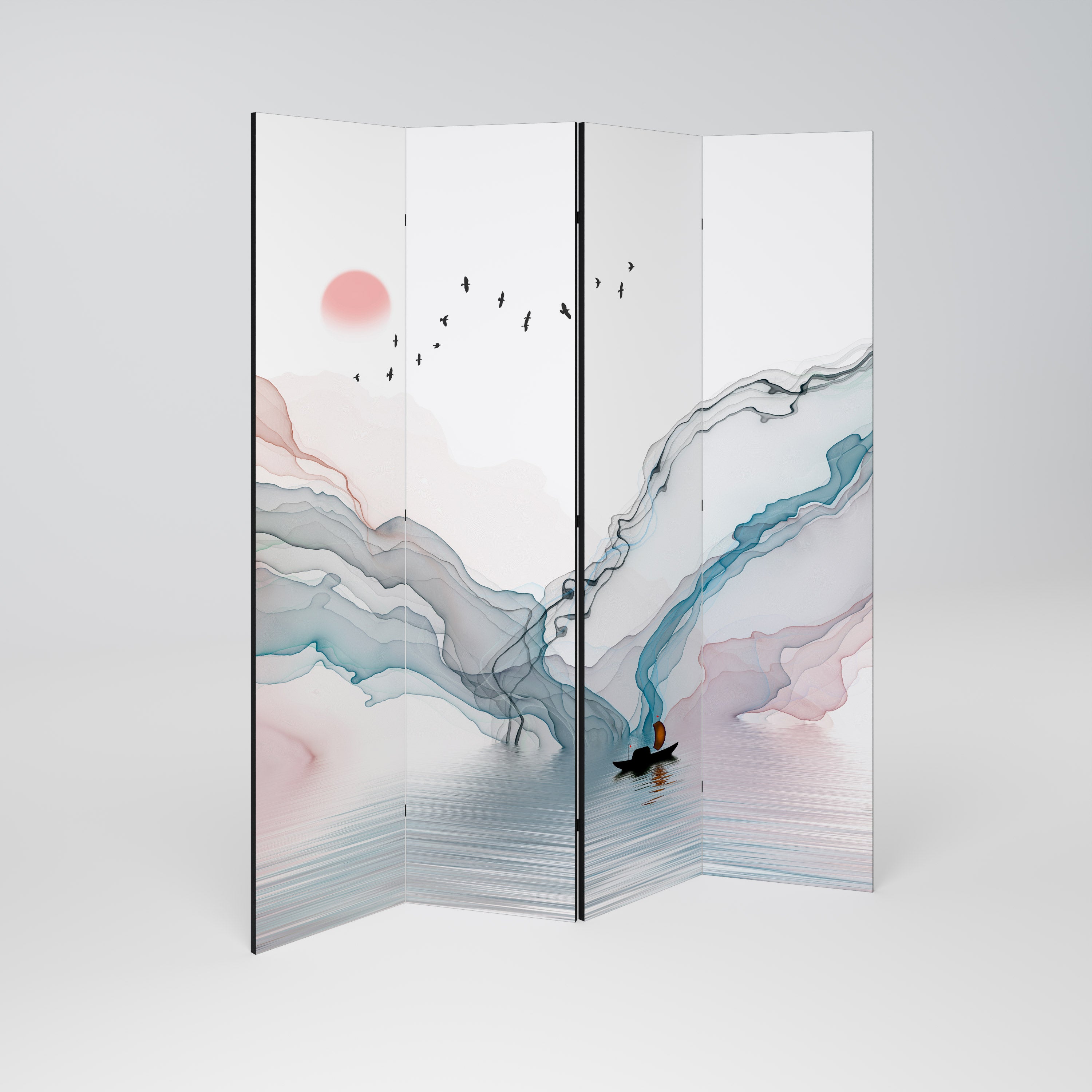 VELVET CROSSING 4-Panel Room Divider