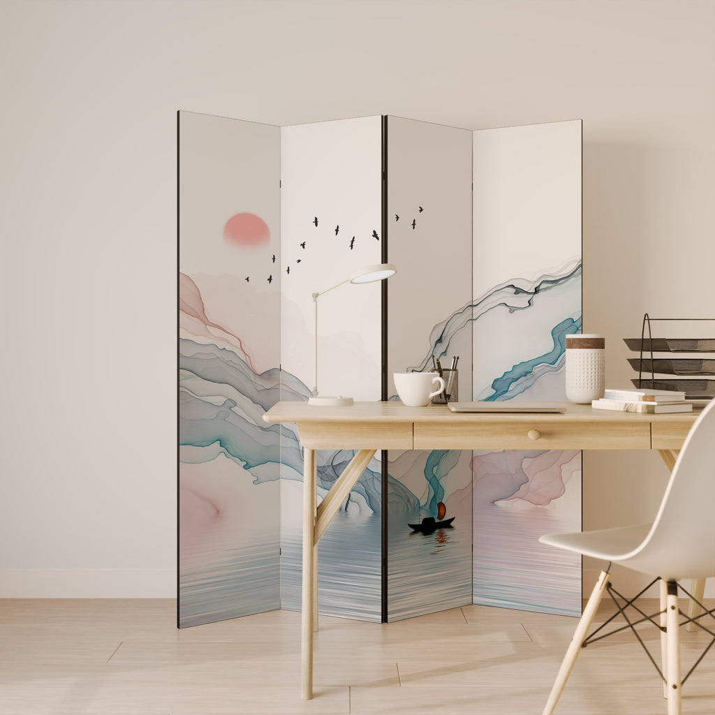VELVET CROSSING 4-Panel Room Divider
