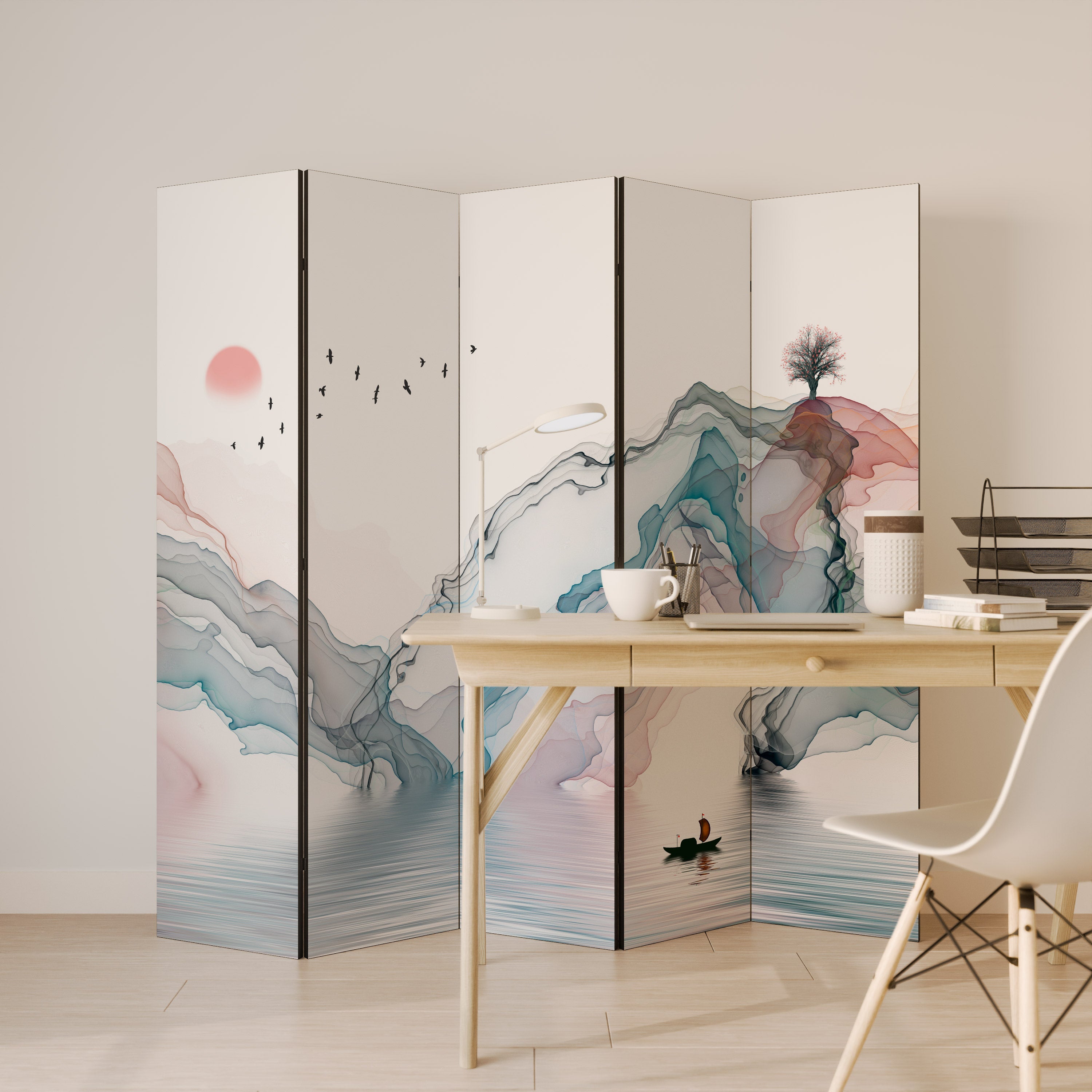 Cloison décorative à 5 panneaux VELVET CROSSING