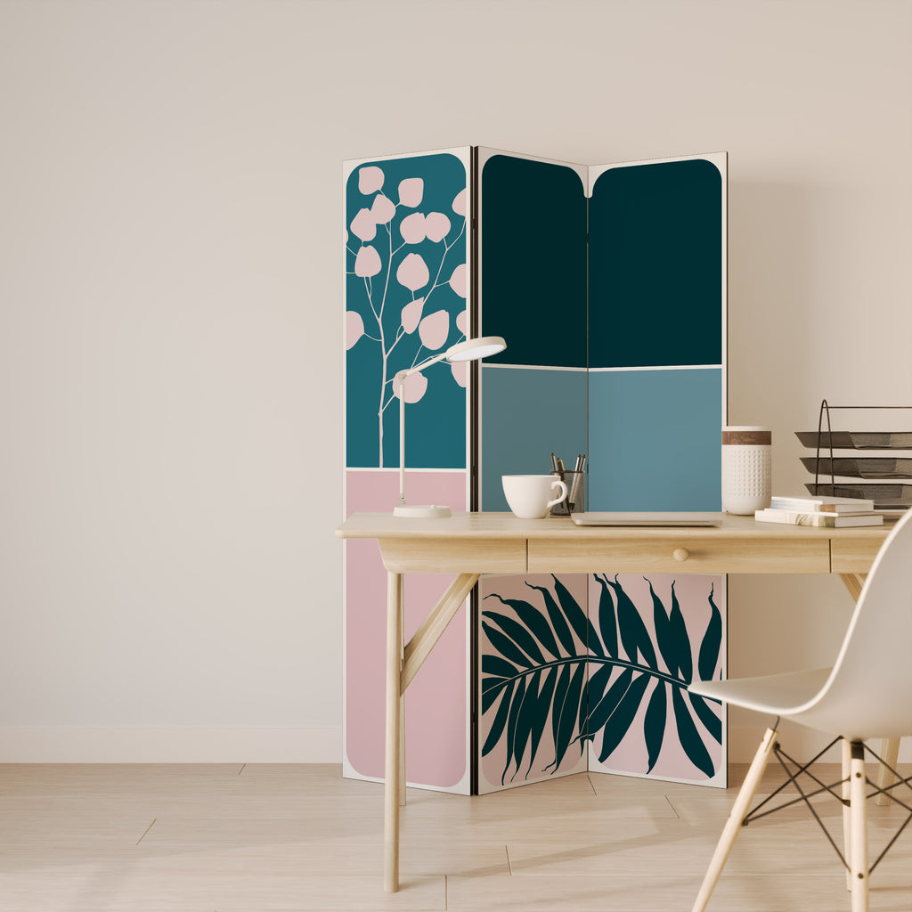 COMBINATION OF SHAPES 3-Panel Room Divider