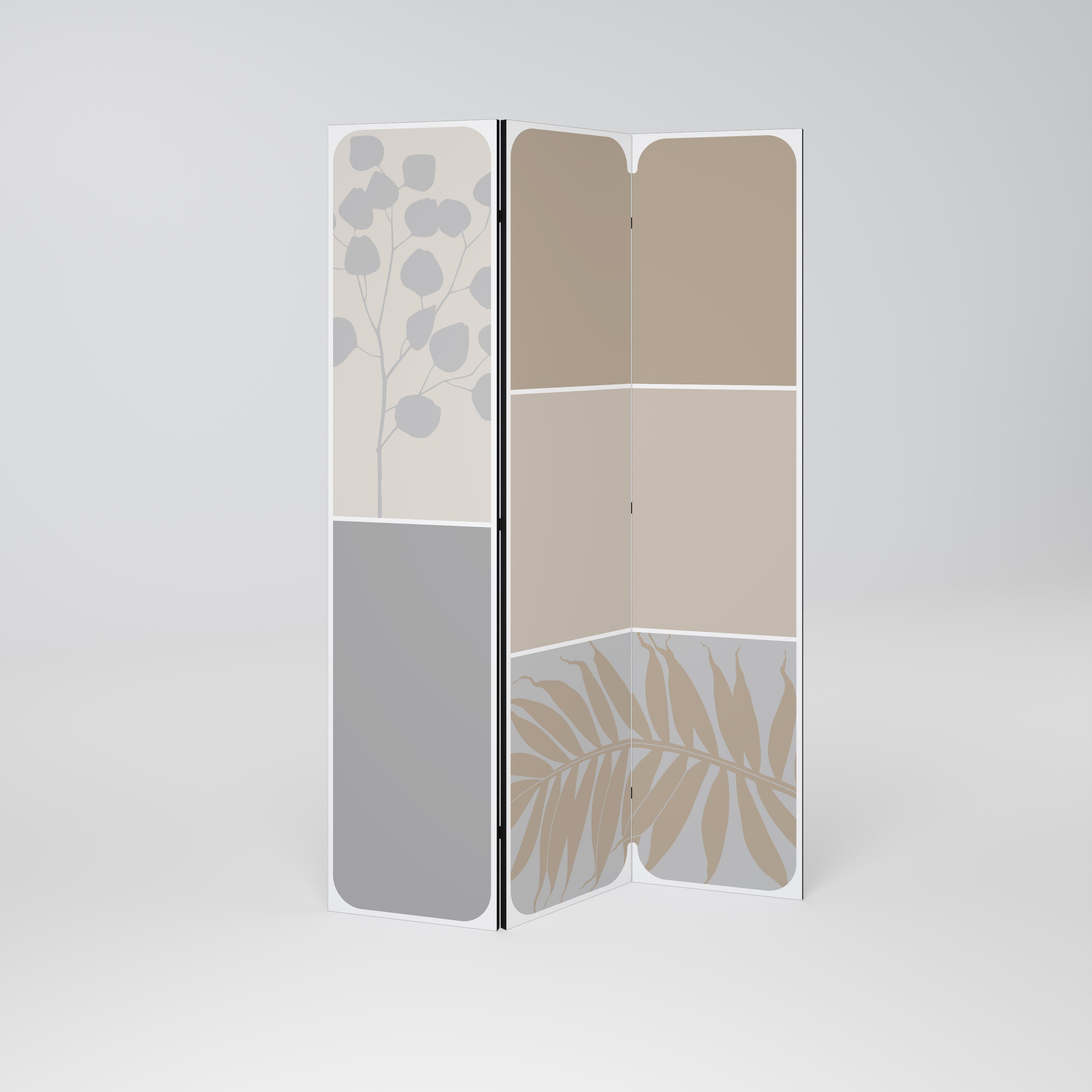 TROPICAL SHAPES 3-Panel Room Divider