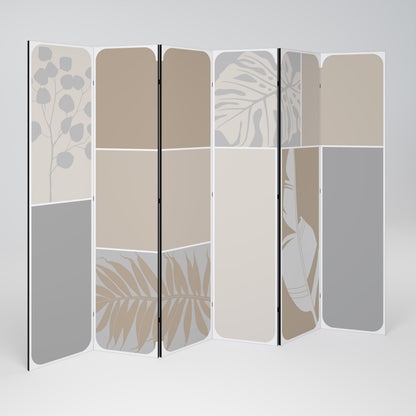 TROPICAL SHAPES 6-Panel Room Divider