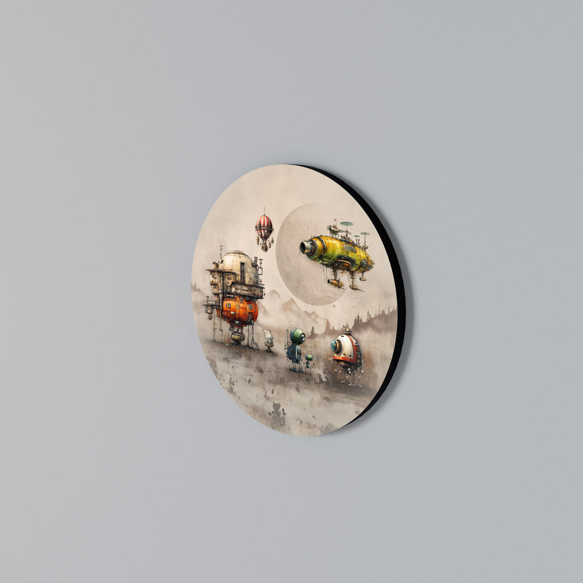 MACHINARIUM MACHINES Round Wall Art