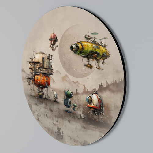MACHINARIUM MACHINES Round Wall Art