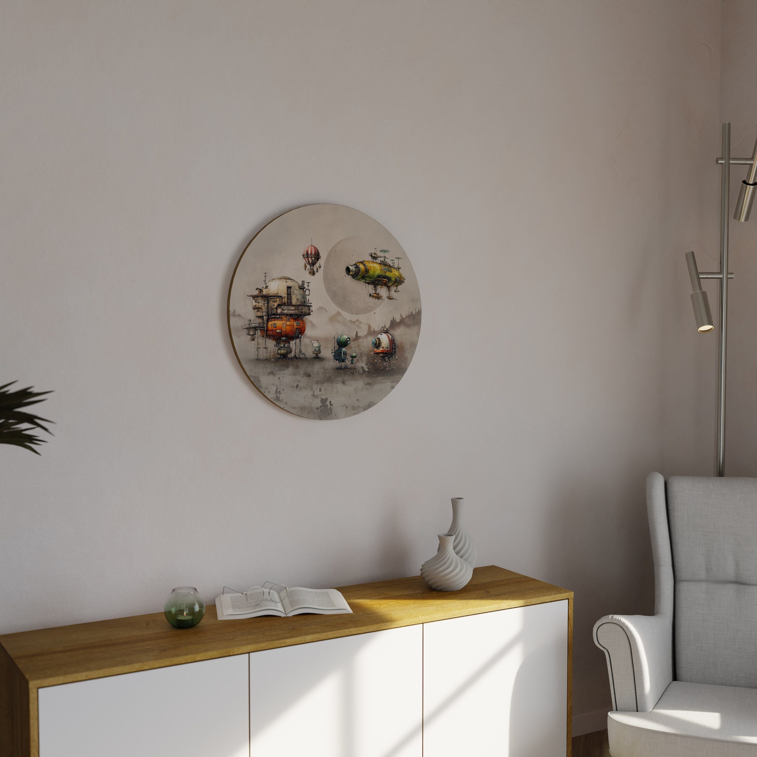 Décoration murale ronde MACHINARIUM MACHINES