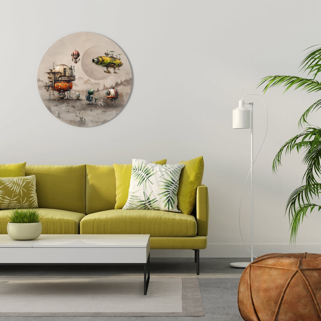 Décoration murale ronde MACHINARIUM MACHINES