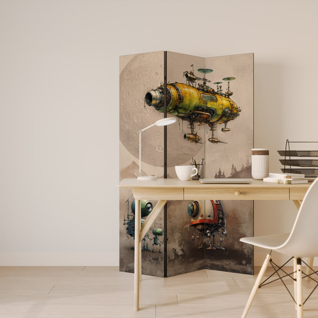 MACHINARIUM MACHINES Decorative 3-Panel Room Divider