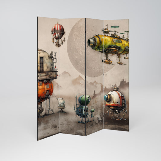 MACHINARIUM MACHINES 4-Panel Room Divider