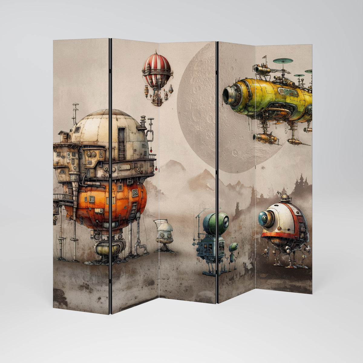 MACHINARIUM MACHINES 5-Panel Room Divider
