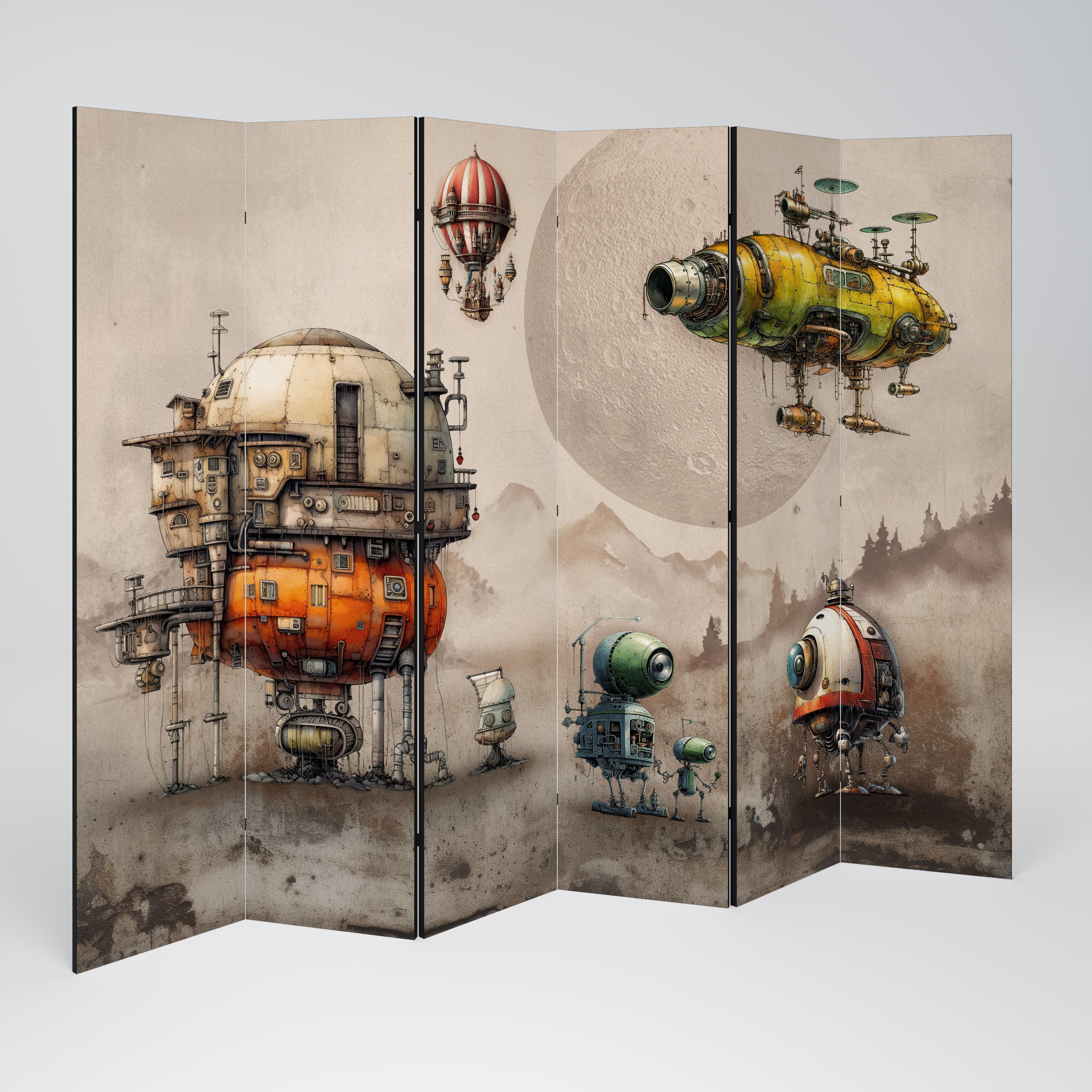 MACHINARIUM MACHINES 6-Panel Room Divider