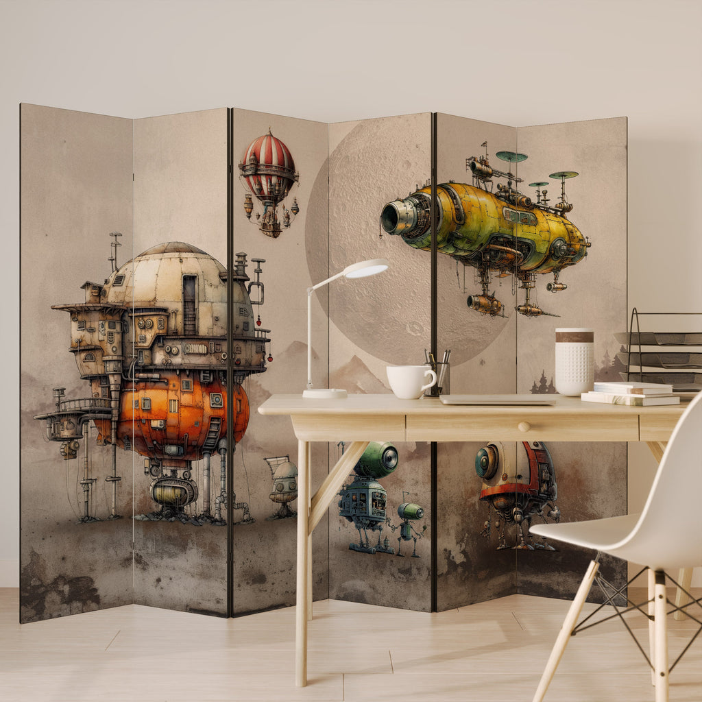 MACHINARIUM MACHINES Decorative 6-Panel Room Divider