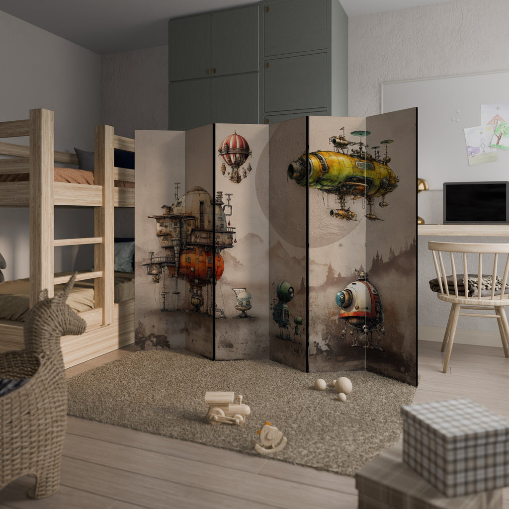 MACHINARIUM MACHINES Decorative 6-Panel Room Divider