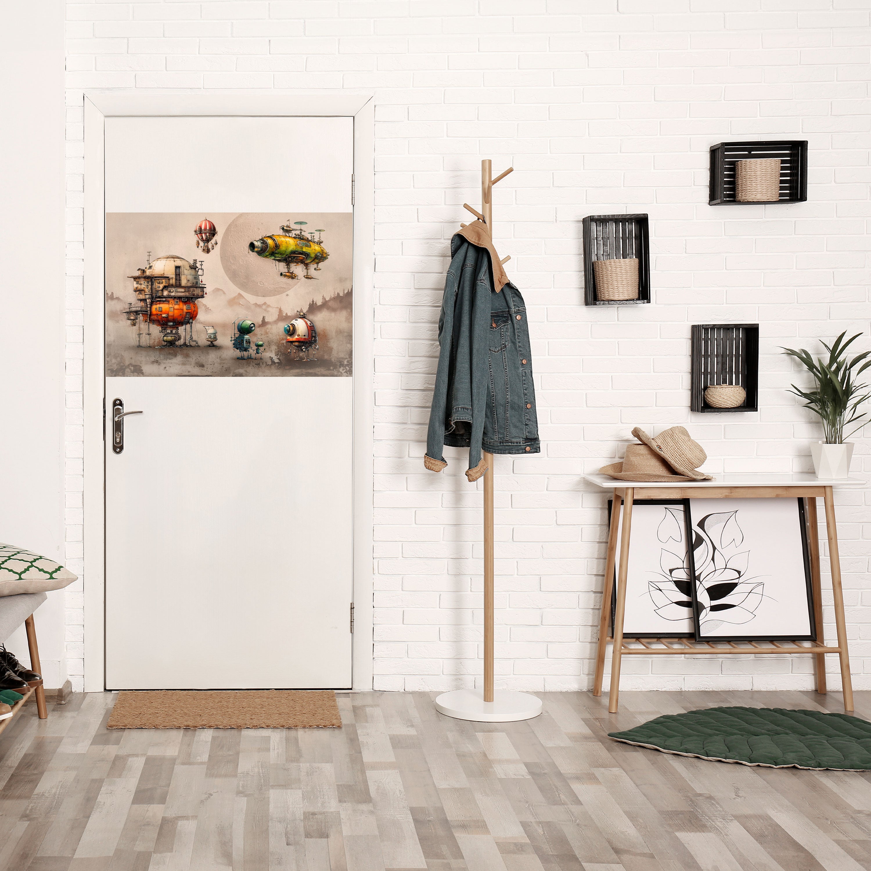 Affiche horizontale autocollante « MACHINARIUM MACHINES »