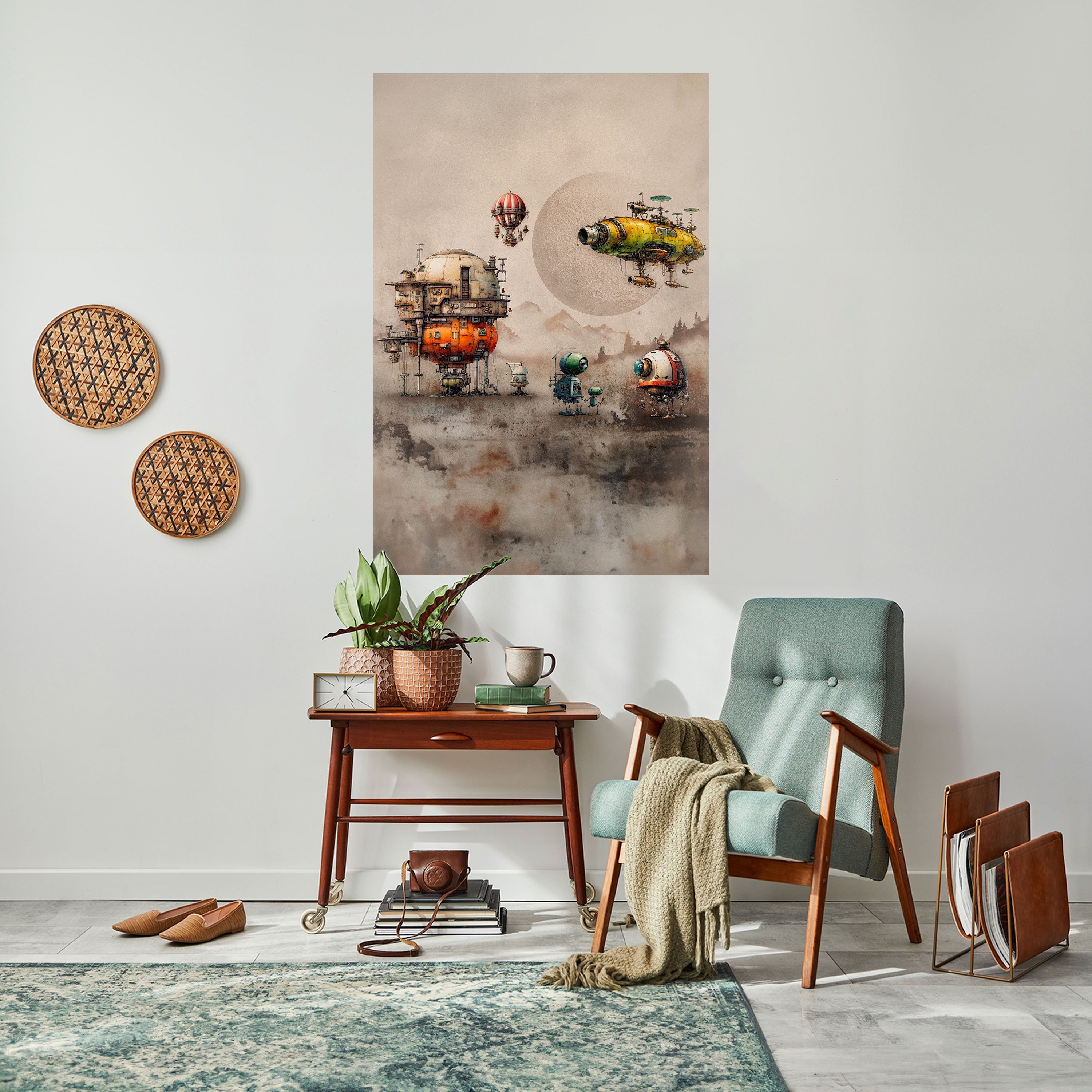 Affiche verticale autocollante « MACHINARIUM MACHINES »