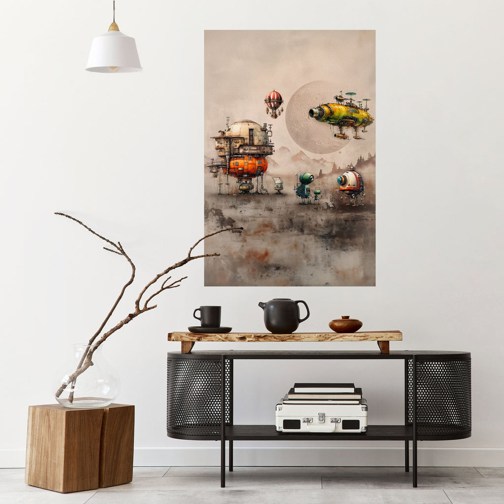 Affiche verticale autocollante « MACHINARIUM MACHINES »