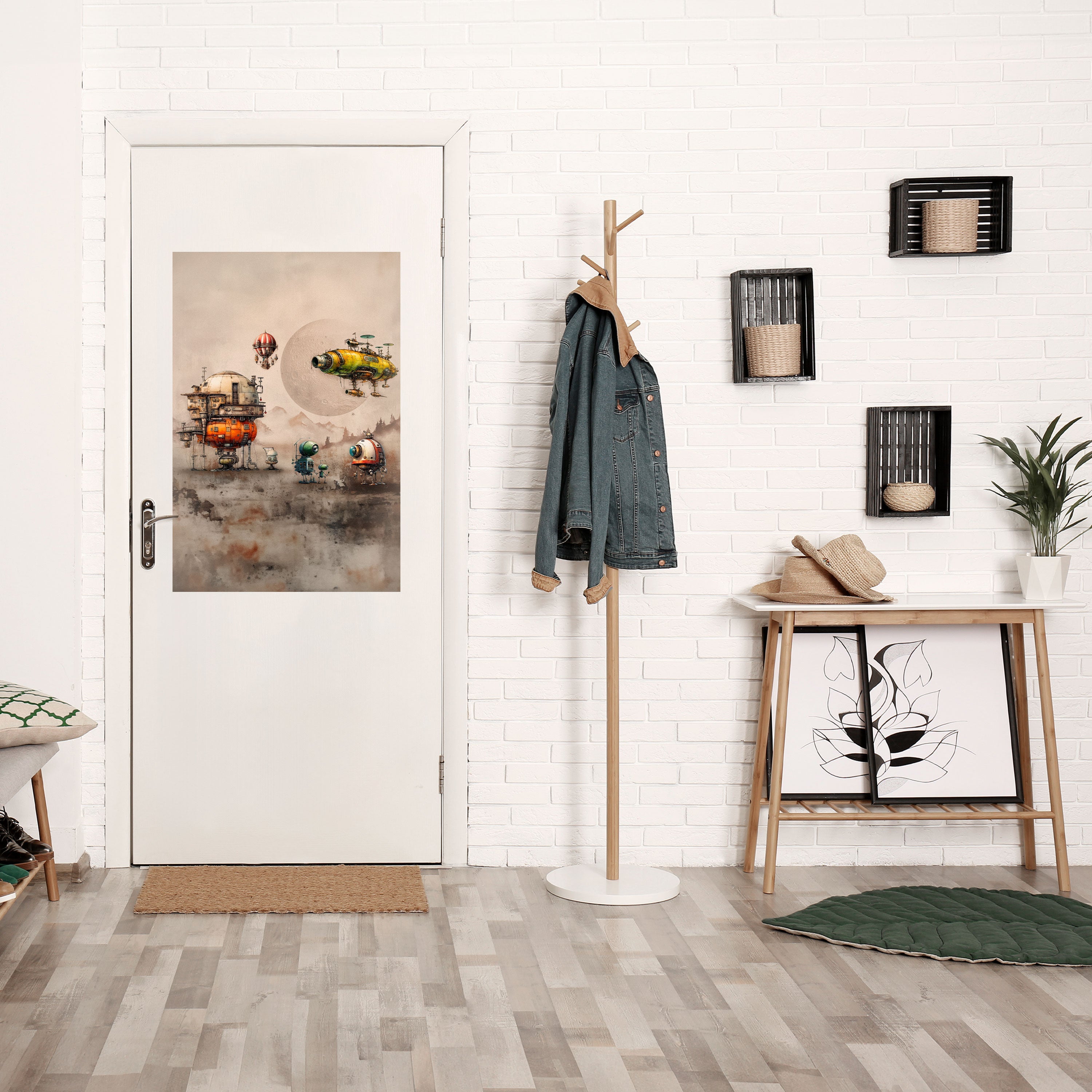 Affiche verticale autocollante « MACHINARIUM MACHINES »