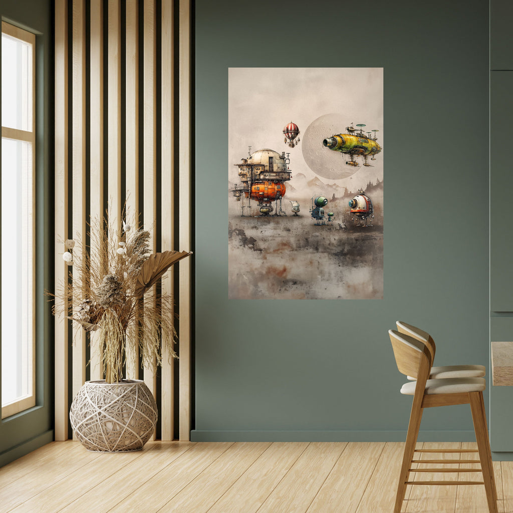 Affiche verticale autocollante « MACHINARIUM MACHINES »