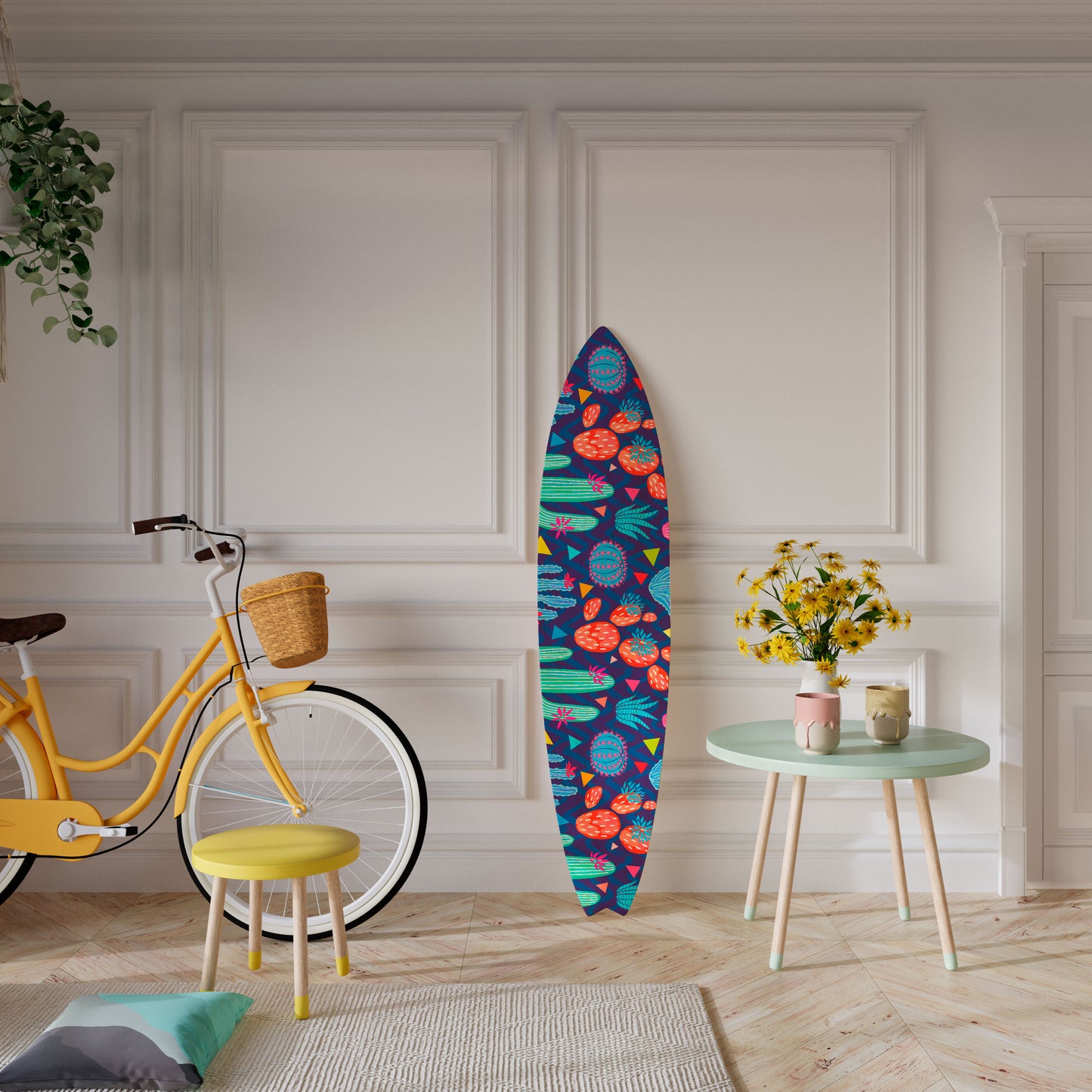 CACTUS VIBES Surfboard Decorative Panel