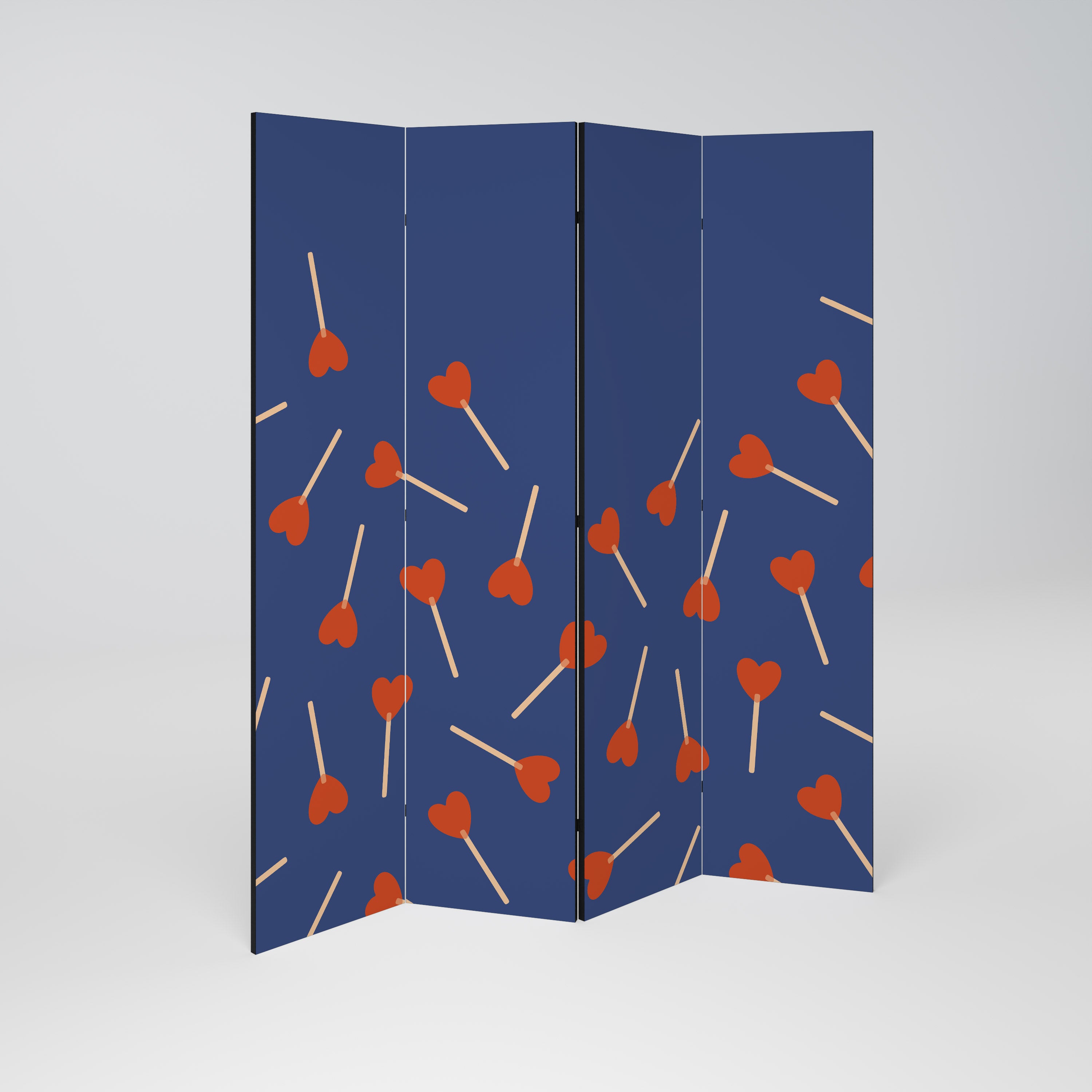 SWEET LOVE 4-Panel Room Divider