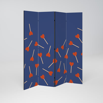 SWEET LOVE 4-Panel Room Divider