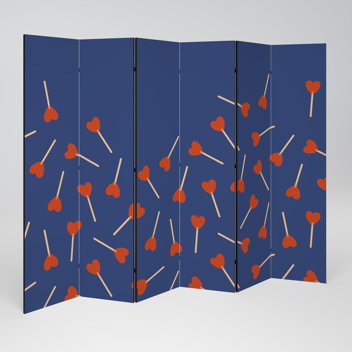 SWEET LOVE 6-Panel Room Divider