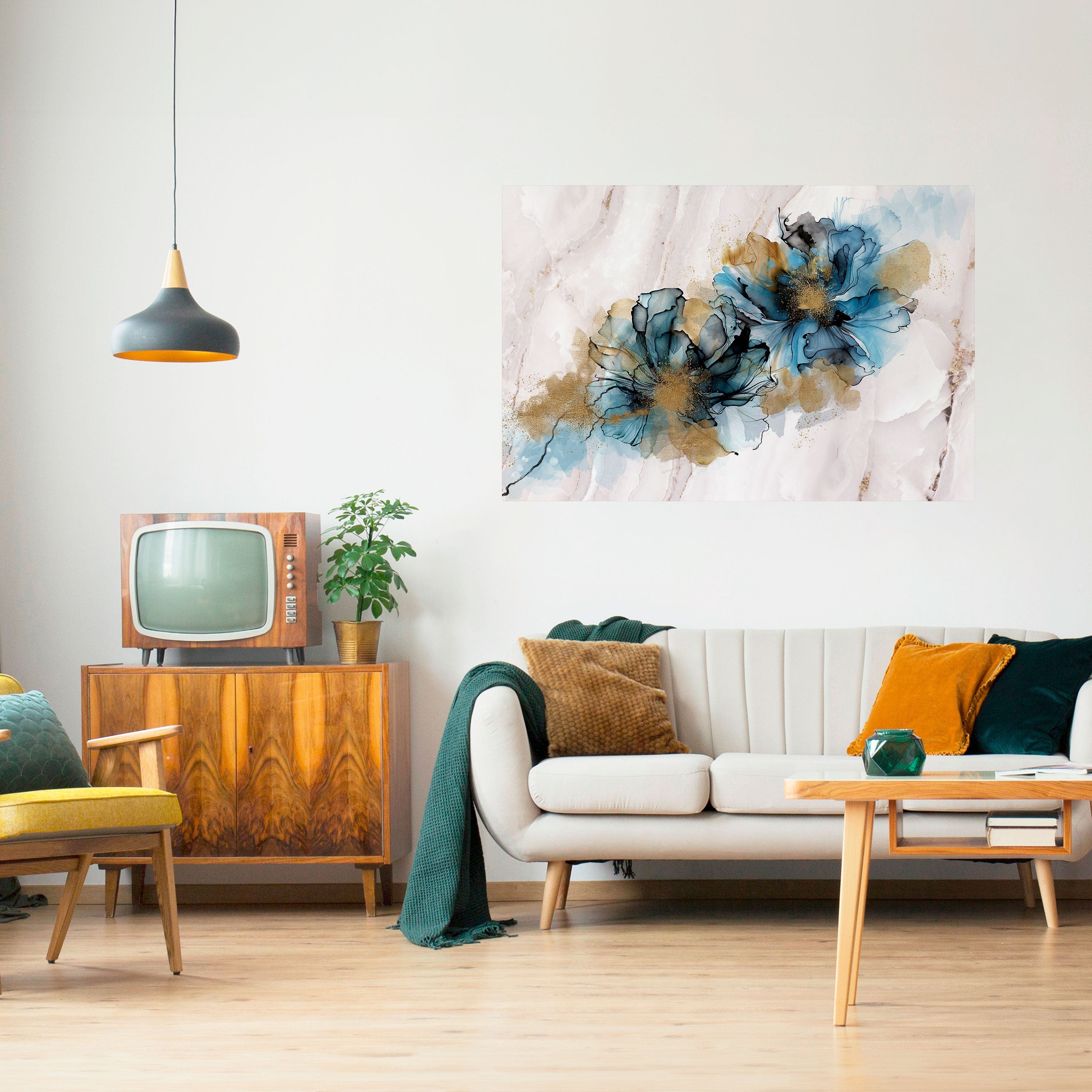 Affiche horizontale autocollante ÉLÉGANCE ÉCLABOUSSÉE