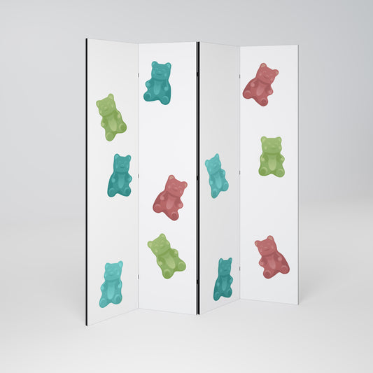 GUMMY BEARS 4-Panel Room Divider