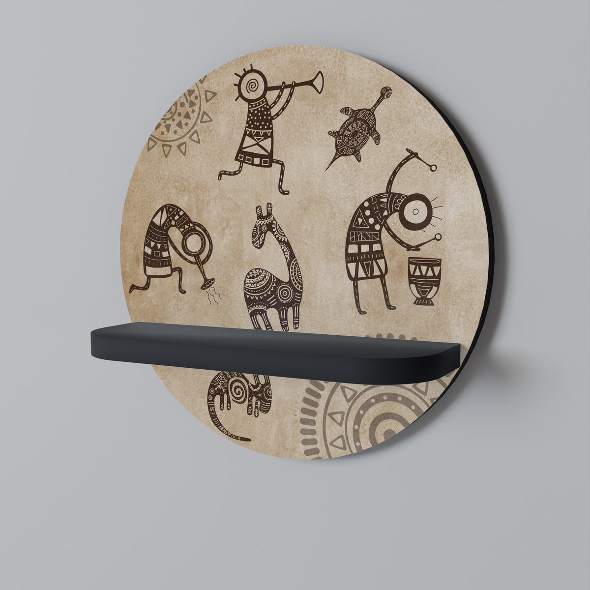 AFRICAN STYLE Art Shelf