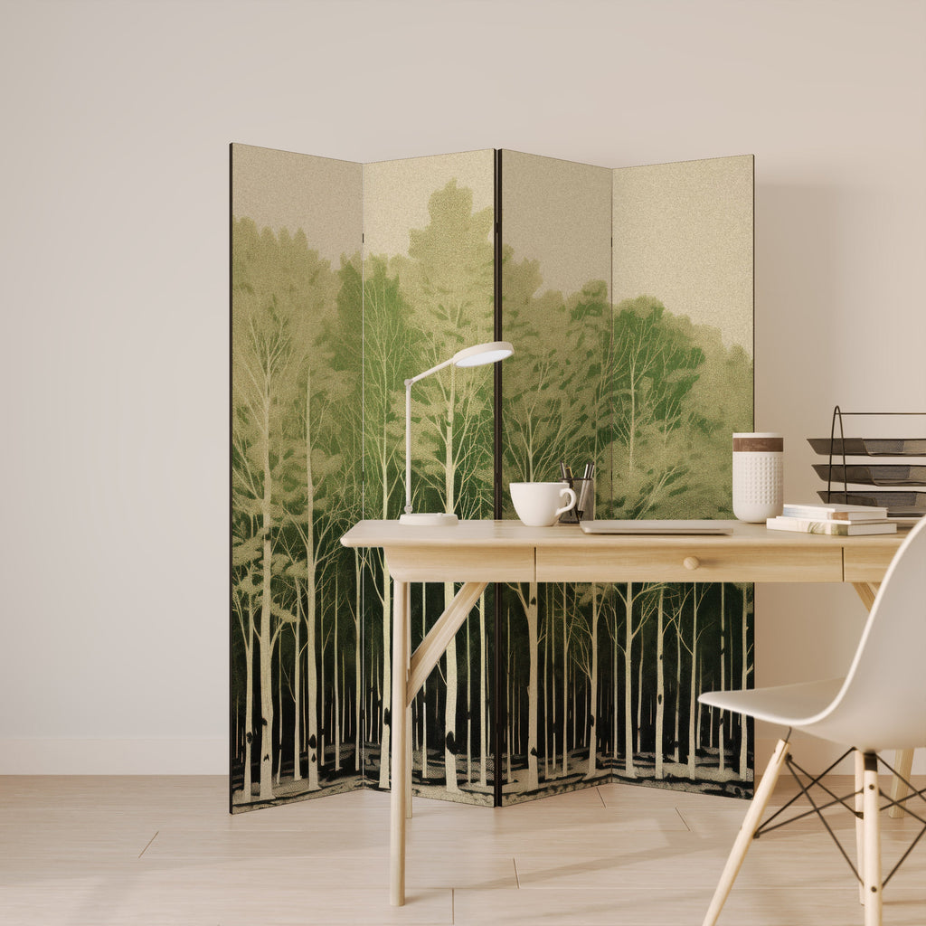 Paravent décoratif à 4 panneaux UNKNOWN NATURE