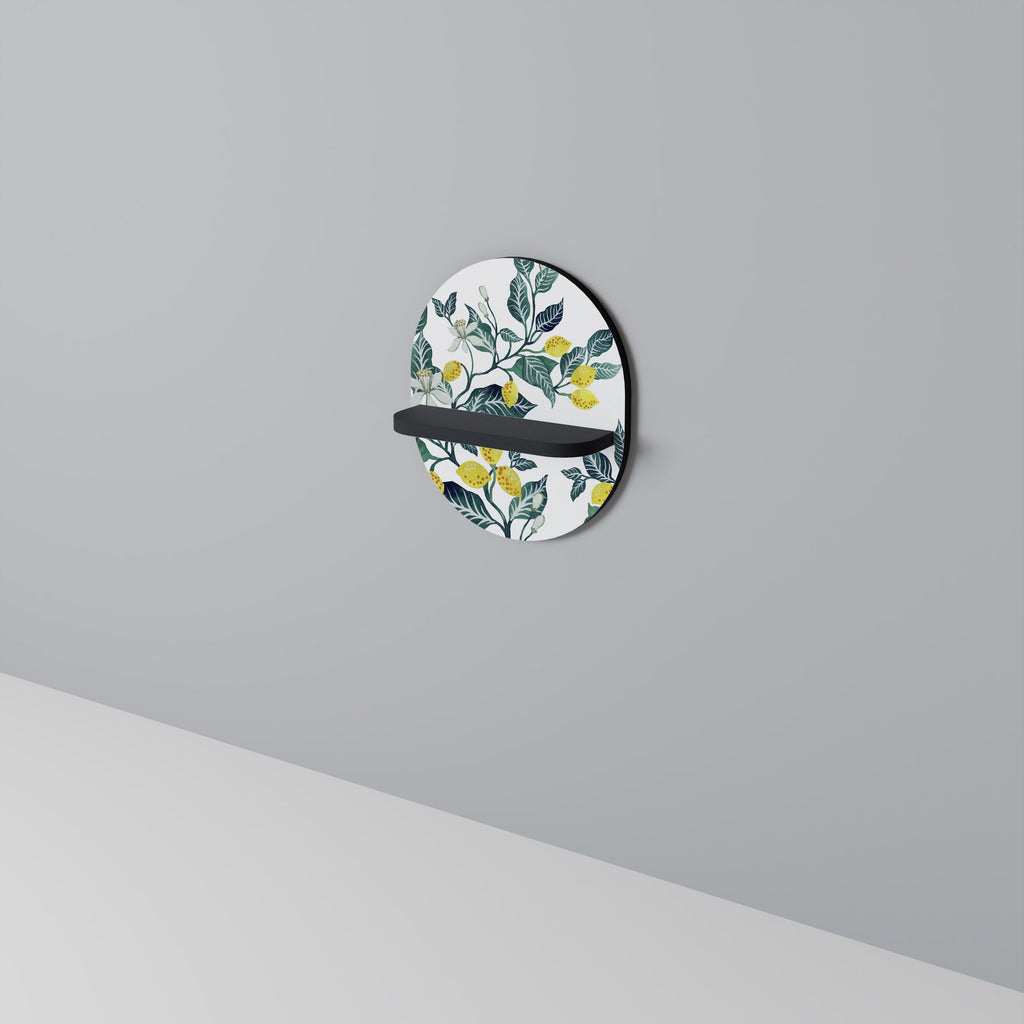 Étagère ovale LEMON TREE en finition noire